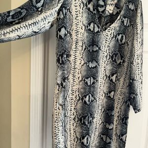 Top shop animal print low cut dress